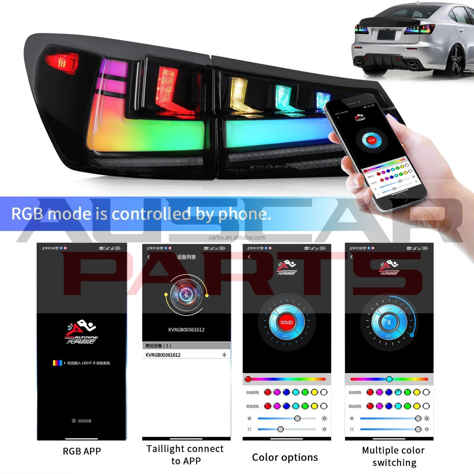 Tail lights for 2006-2012 IS250 IS350 ISF Lexus IS With Sequential - Image 4
