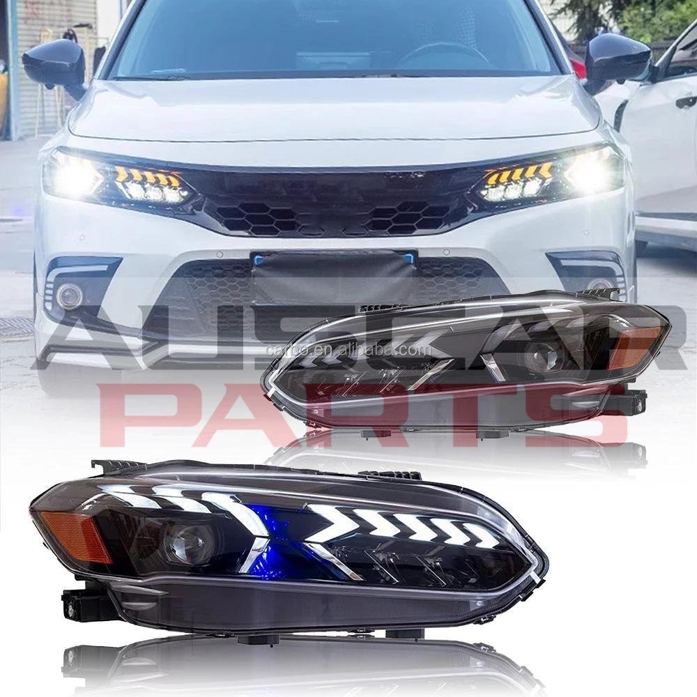 Headlights For Honda Civic 11th 2016 with Dynamic Animation - Image 2