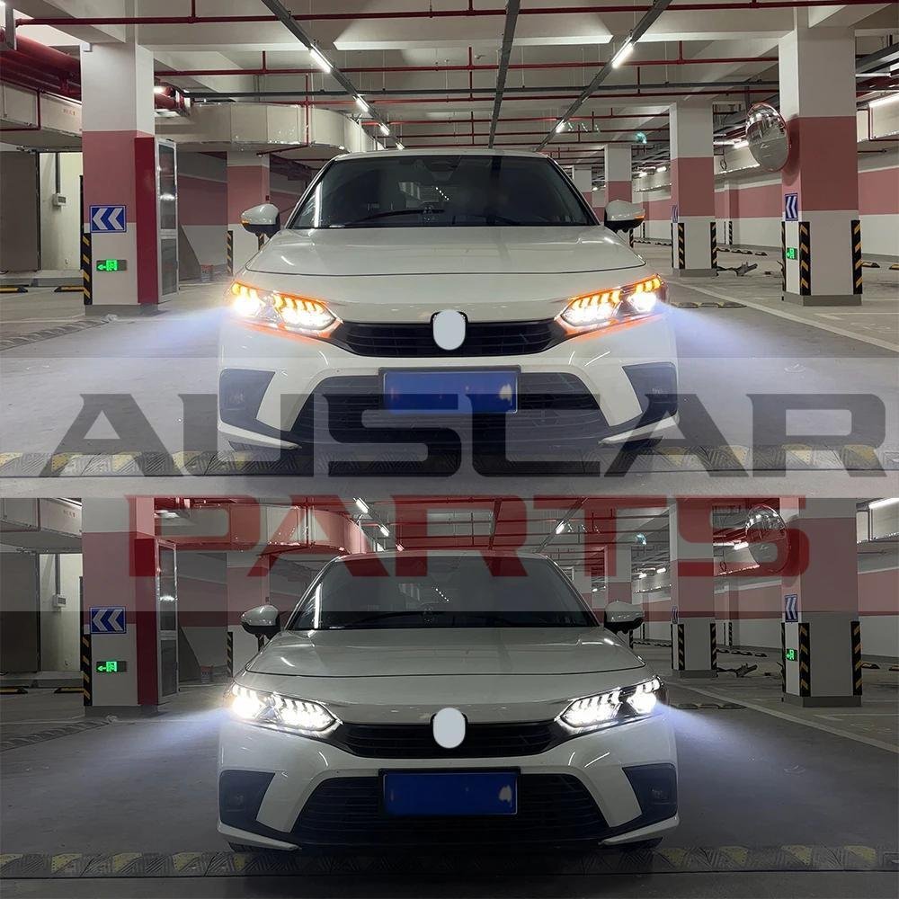 Headlights For Honda Civic 11th 2016 with Dynamic Animation - Image 3