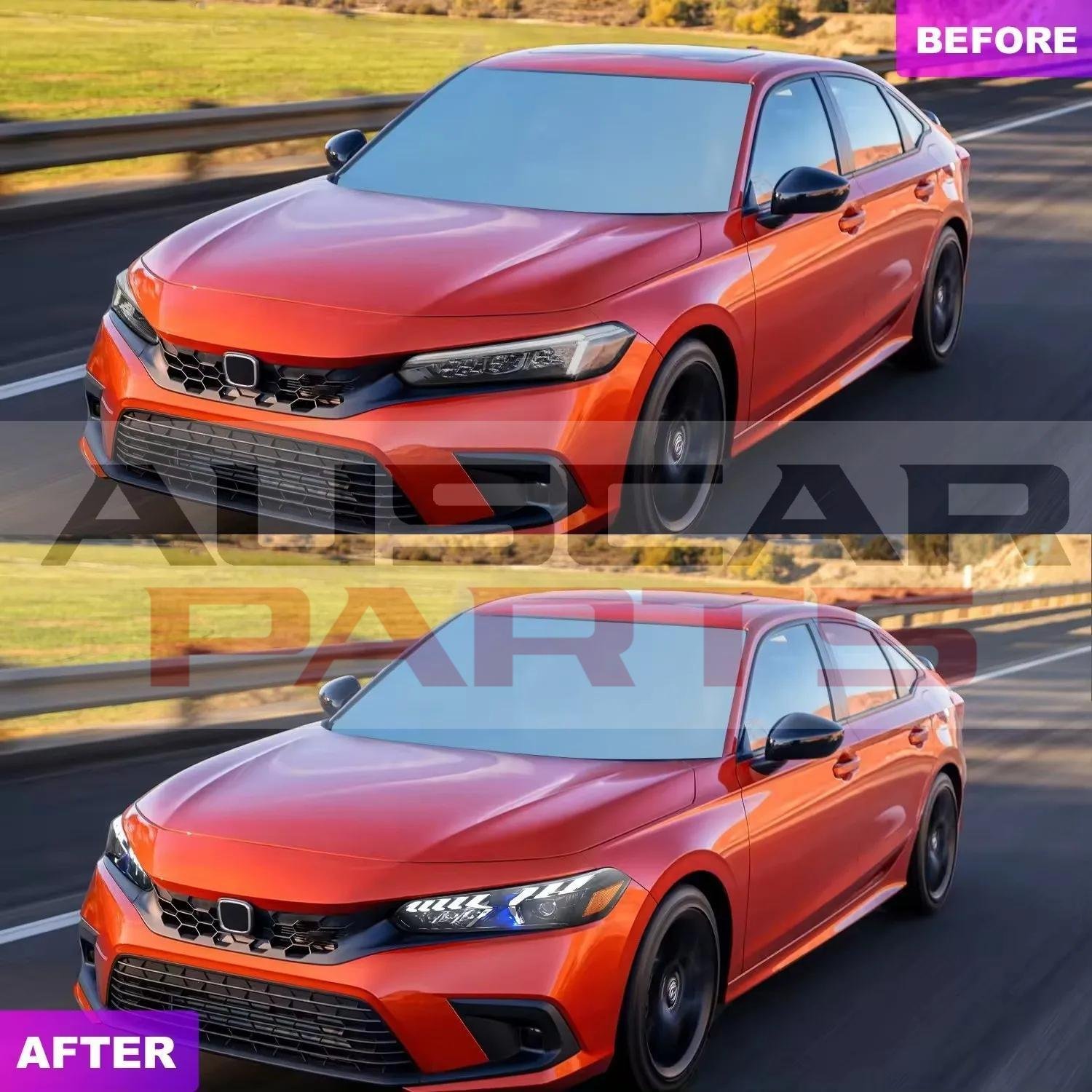 Headlights For Honda Civic 11th 2016 with Dynamic Animation - Image 5