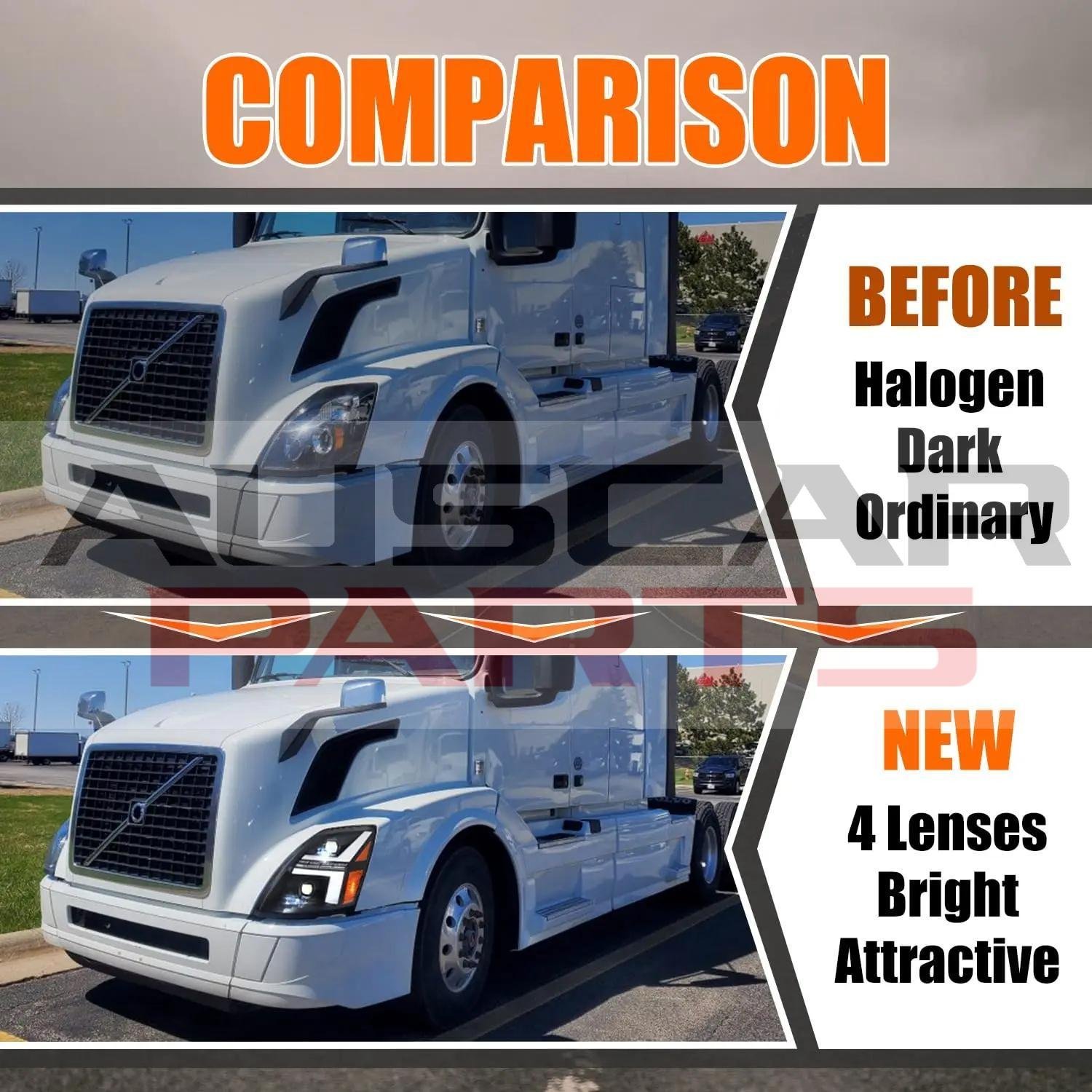 Headlight For 2004-2018 Volvo VNL/VNM/VNX - Image 7