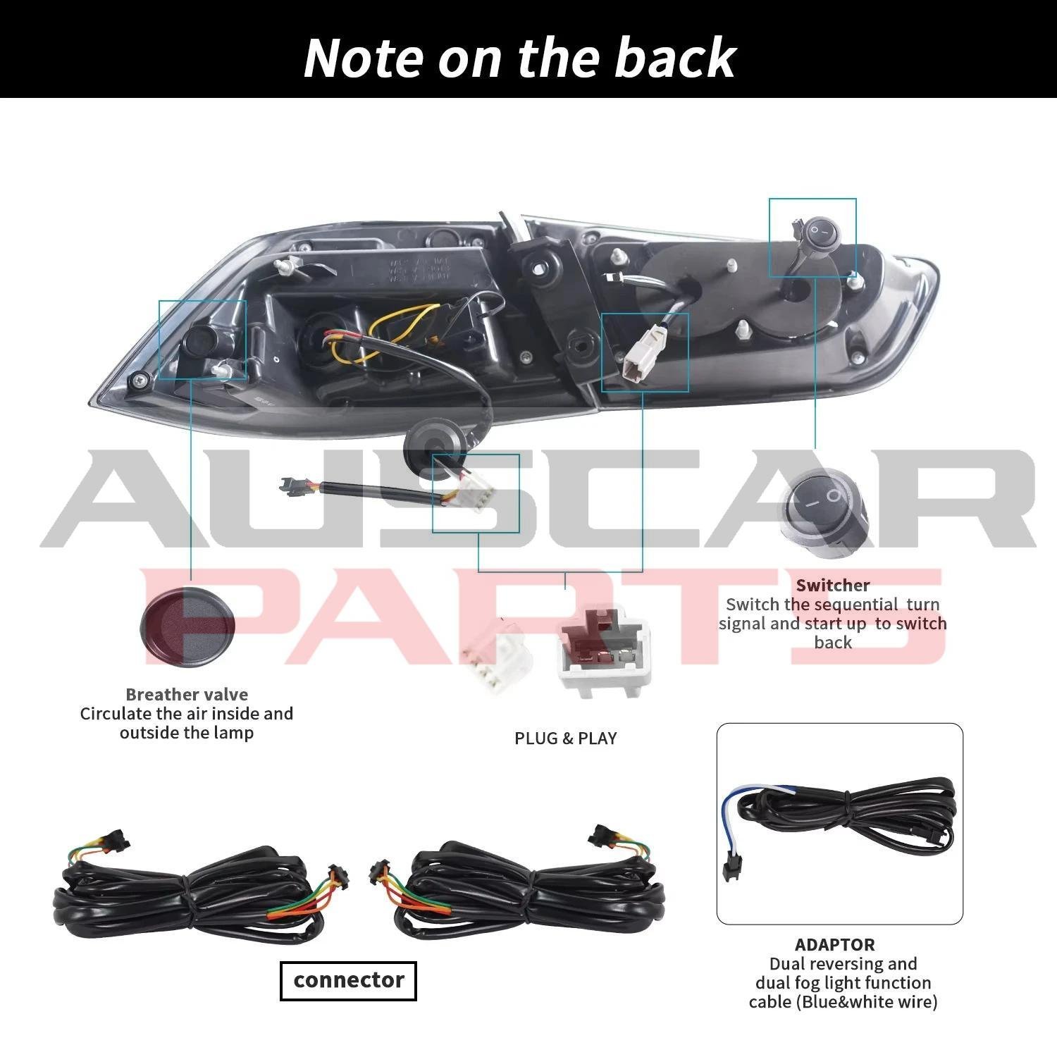 RGB Tail Lights for Mitsubishi LANCER EX EVO 2008-2018 - Image 7