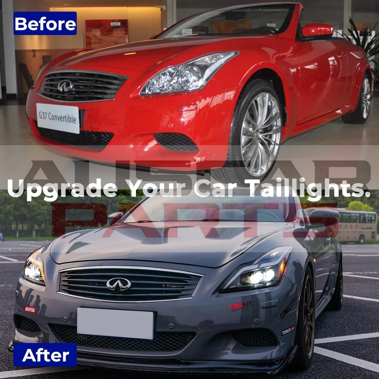 Headlights for INFINITI 2008-2015 G37 2014-2015 Q60 - Image 5