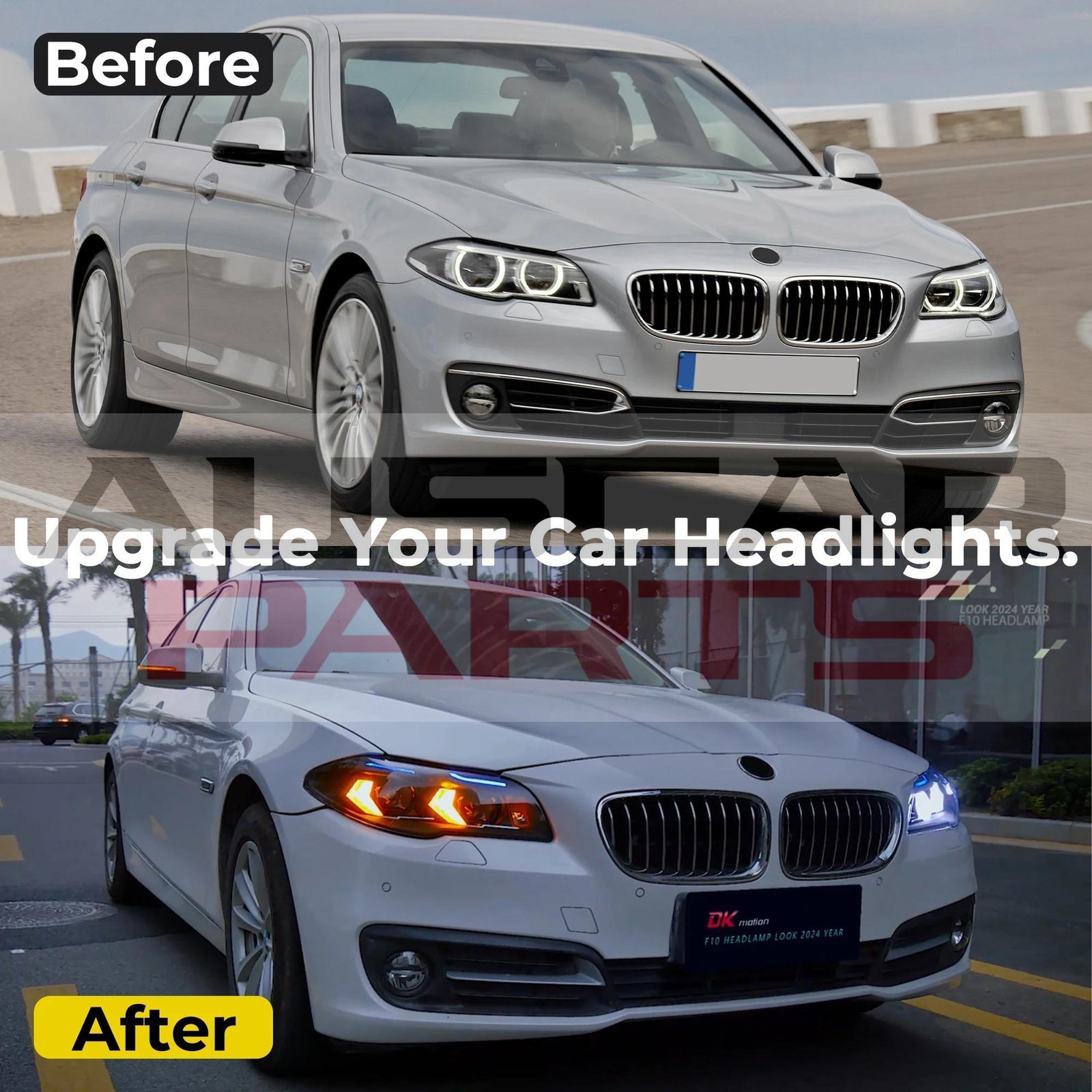 LED Headlights for BMW 5 Series F10 F18 2011-2017 - Image 5