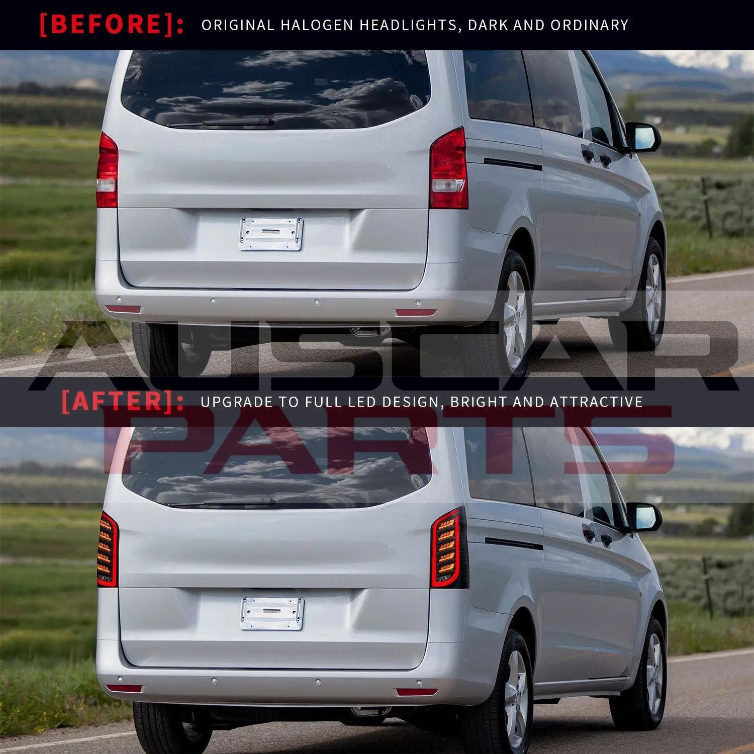 Tail Lights for 2016-2023 Mercedes Benz Vito W447 V250 V260 - Image 8