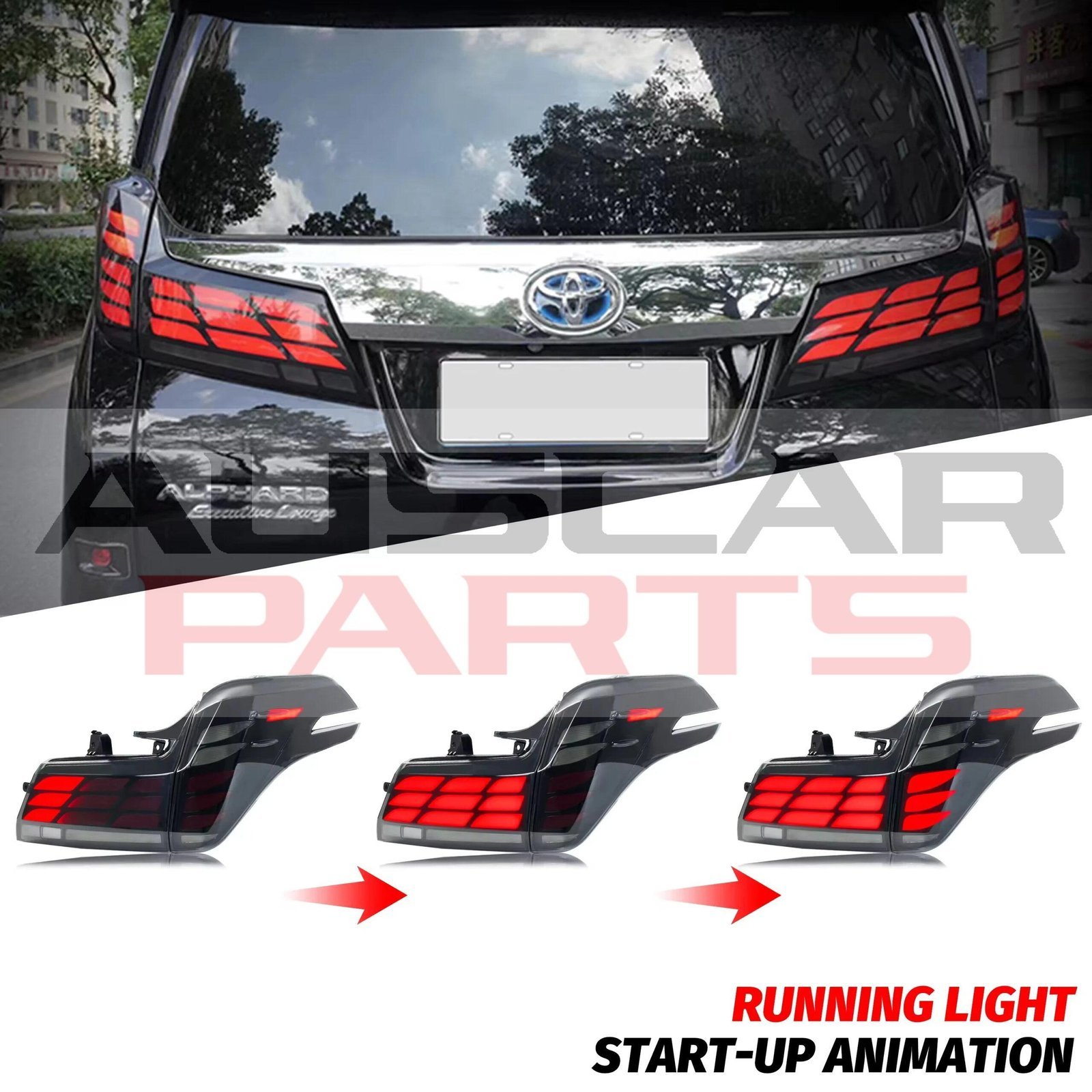 Taillights for Toyota Alphard 2015-2023 - Image 5