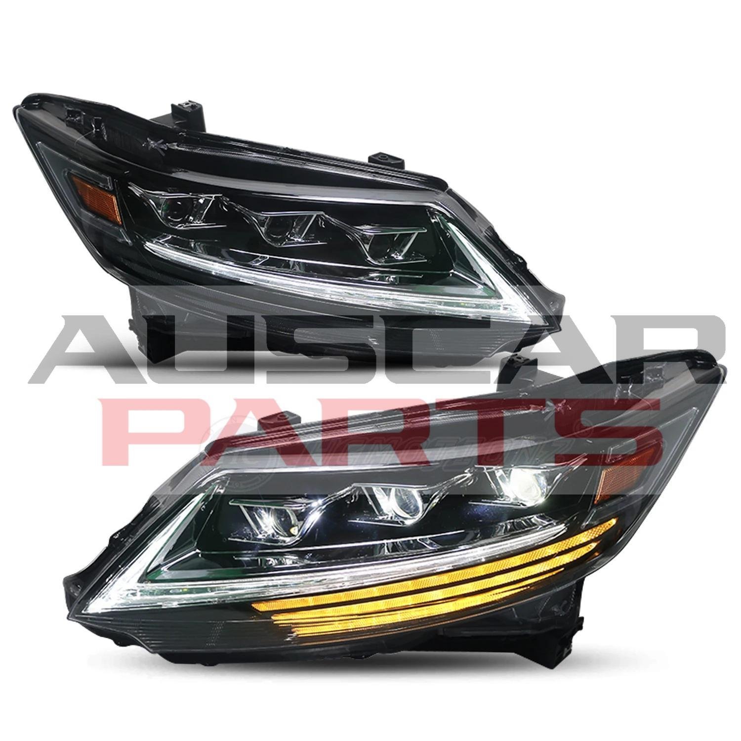 Headlights for Honda Odyssey 2013-2021 with Blue Start up Animation - Image 2