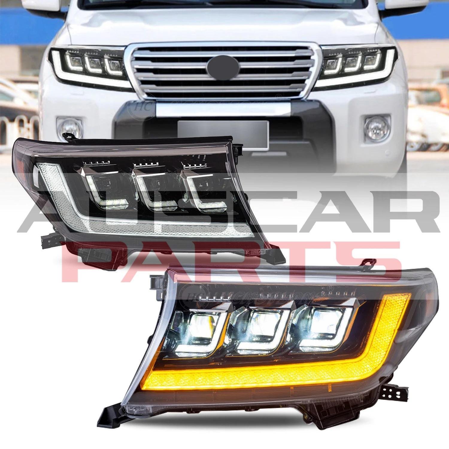 Headlights for Toyota Land Cruiser LC200 2007-2015 Plug and Play WITH Start up Animation - Image 2