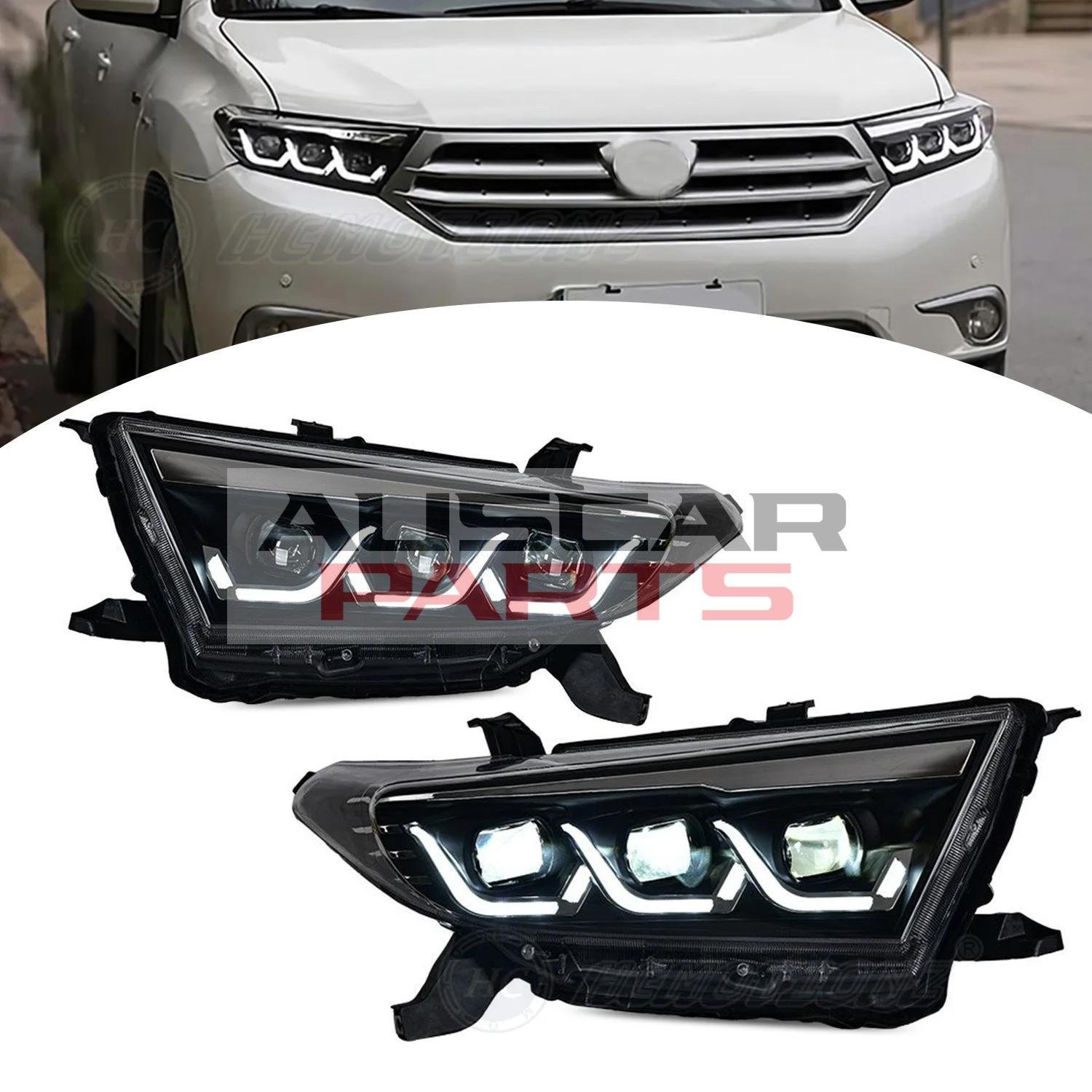 Headlights for Toyota Kluger with Red Demon Eyes 2011-2013 Start up Animation - Image 4