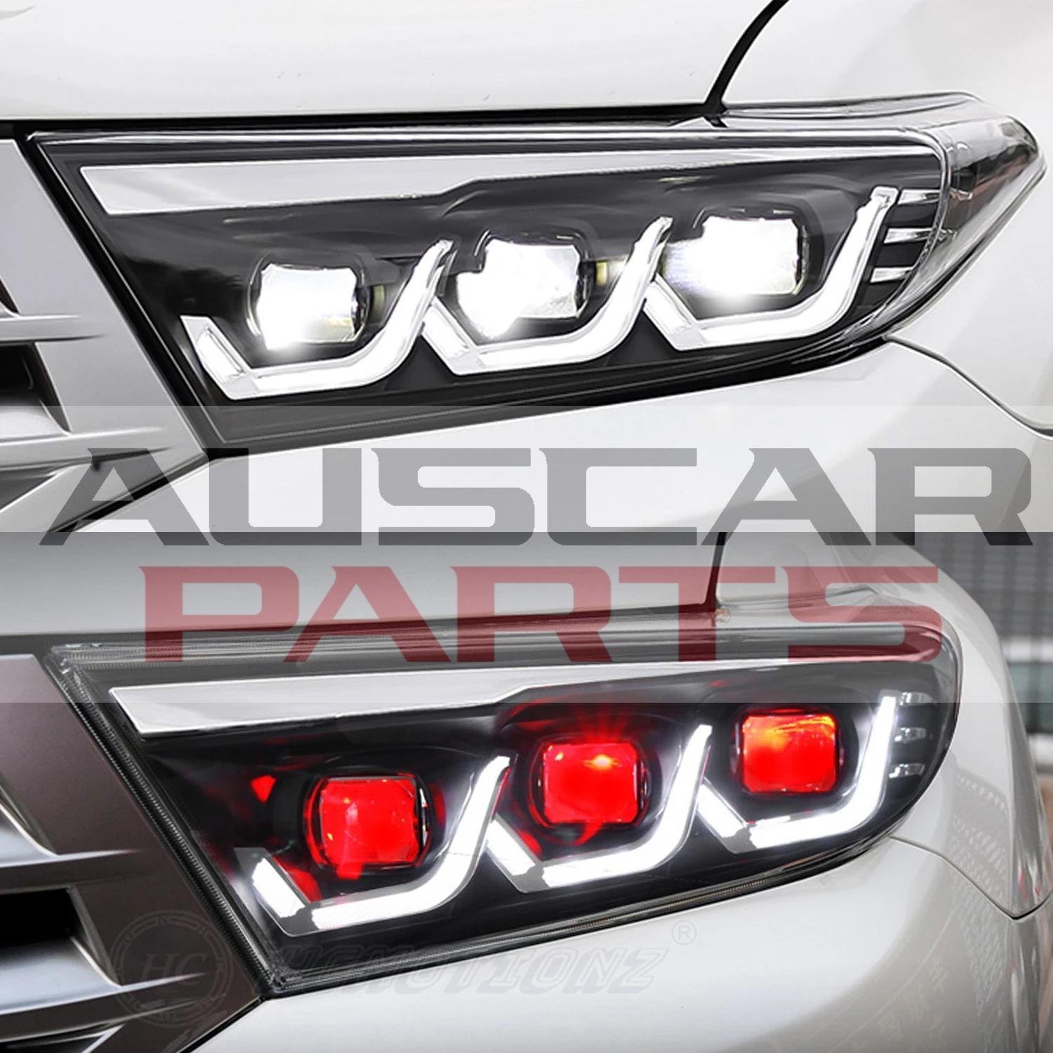 Headlights for Toyota Kluger with Red Demon Eyes 2011-2013 Start up Animation - Image 5