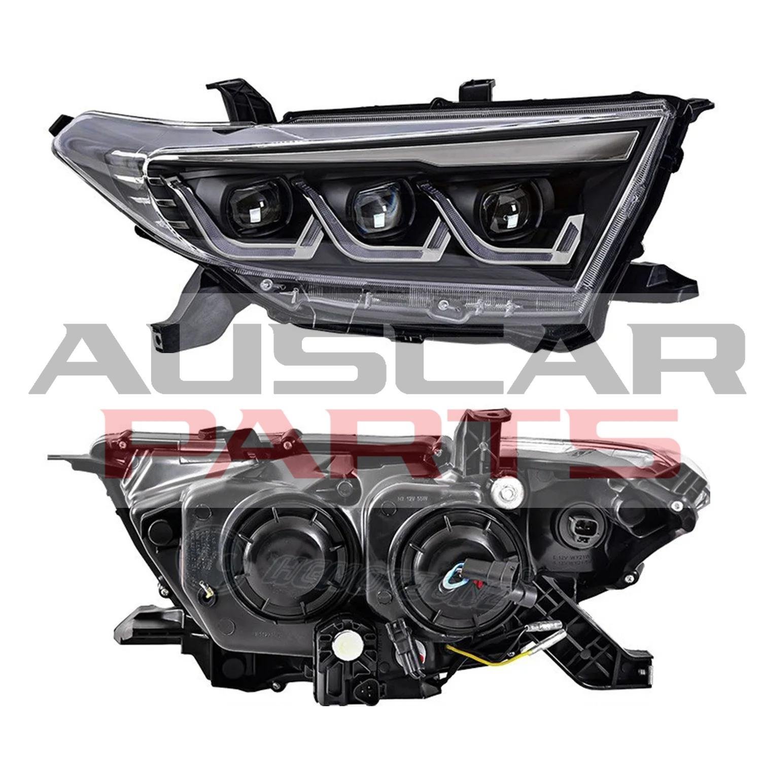 Headlights for Toyota Kluger with Red Demon Eyes 2011-2013 Start up Animation - Image 8