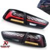 Smoked VLAND Tail Lights For Mitsubishi Lancer EVO X 2008 - 2020 Pair