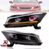 Pair VLAND Headlights LED Demon Eye For Honda Accord 2008-2012