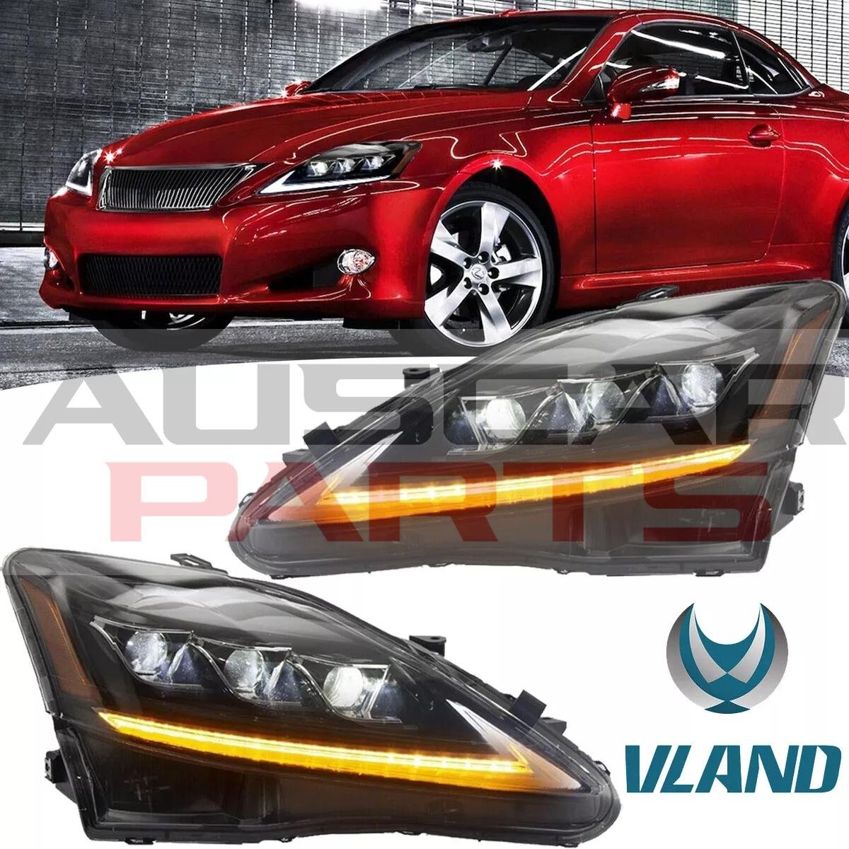 Headlights for 2006-2013 Lexus IS250 I250C IS350 IS350C IS220d ISF - Image 8