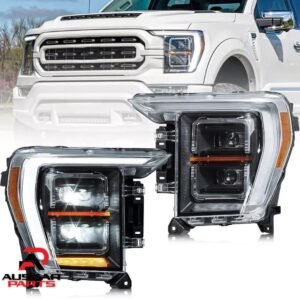 VLAND Headlights Front Lamps For 2021 - 023 Ford F-150 LED Projector Pair