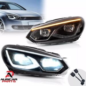 VLAND Headlights For 2008 - 2013 Volkswagen Golf 6 Pair MK6