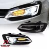 VLAND Headlights For 2011 - 2017 VW Volkswagen Polo Pair