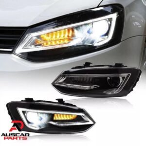 VLAND Headlights For 2011 - 2017 VW Volkswagen Polo Pair