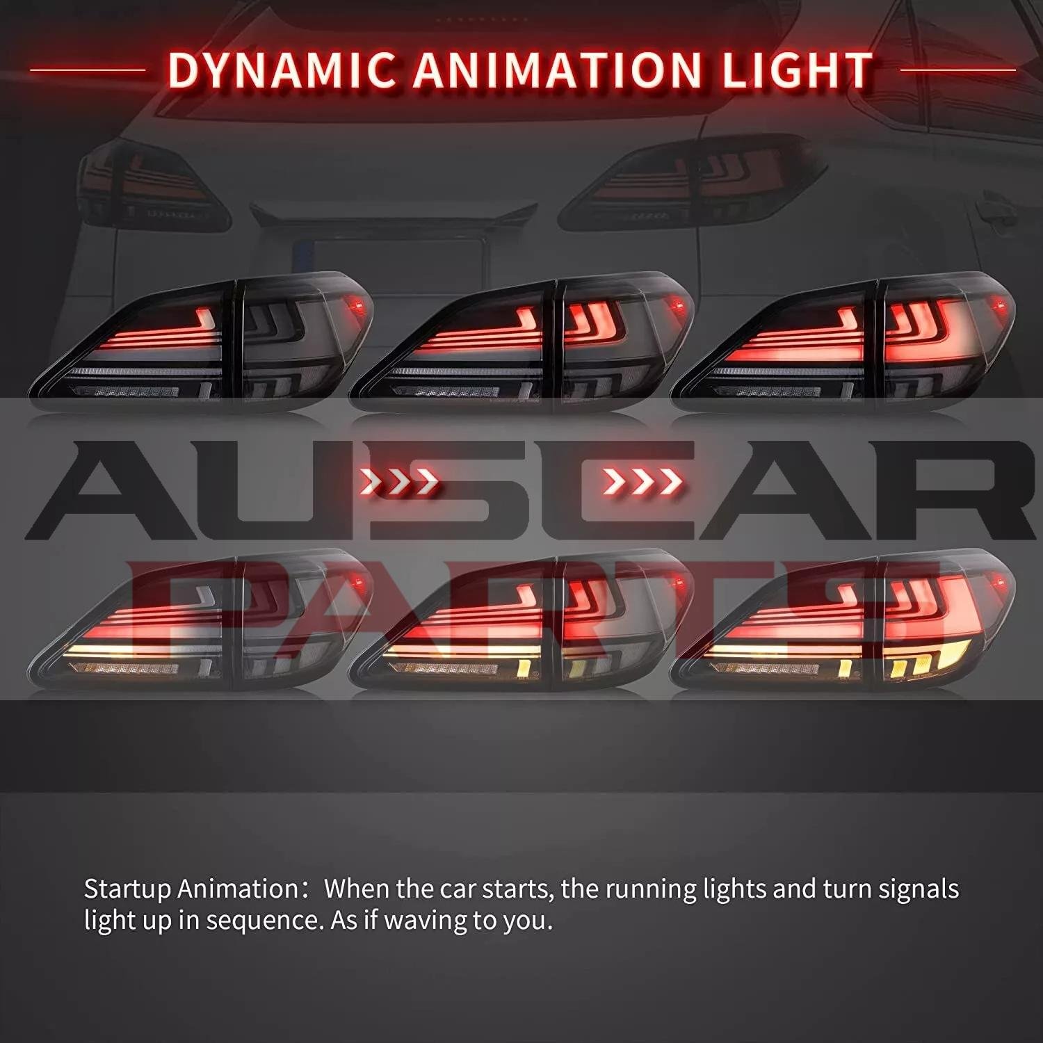 TAIL LIGHTS Clear FOR LEXUS RX 2009 - 2014 - Image 13