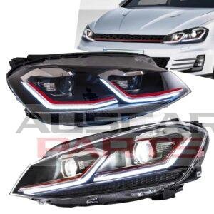VLAND FULL LED Headlights For 2014-2017 VW Golf 7 MK7 (No Bulbs Required)