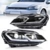 VLAND FULL LED Headlights For 2018-2021 VW Golf 7.5 MK7.5 (No Bulbs Required)
