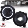 Pair VLAND Headlights For 2018-2023 Jeep Wrangler JL JLU JT Rubicon Front Lamp