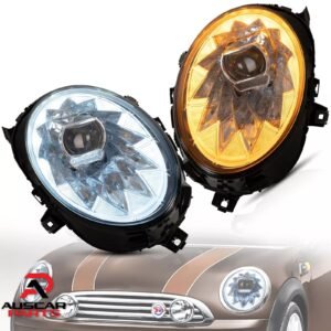 Pair VLAND Headlights For 2014-2018 BMW Mini Cooper F56 F55 F57 With Sequential Indicator