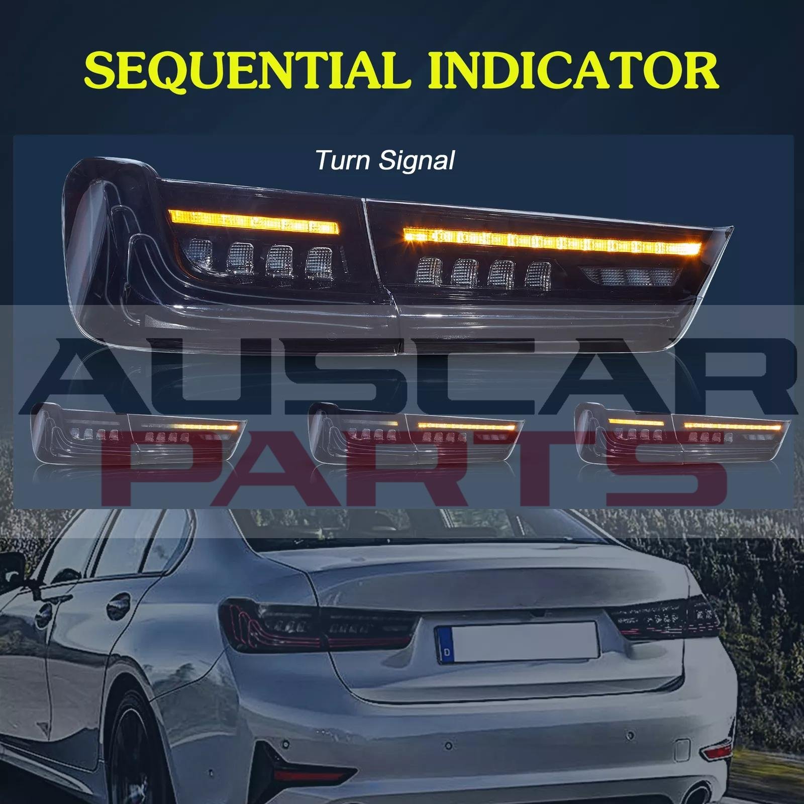 Pair Laser VLAND Tail Lights For 2019-2022 BMW 3 Series G20 G80 M3 - Image 12