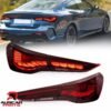 Pair  VLAND Tail Lights For BMW 4 Series M4 G22 G23 G26 G28 2020 - 2024