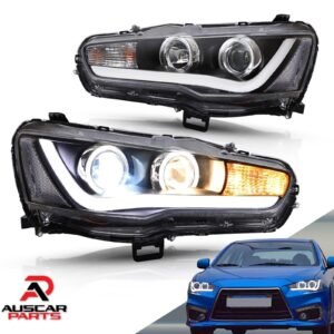 VLAND Headlights For Mitsubishi Lancer CF CJ EVO X Sedan 2007 - 2018 Pair