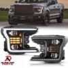 Pair VLAND Headlights For 2018-2020 Ford F150 F-150 Pair Plug and Play with DRL