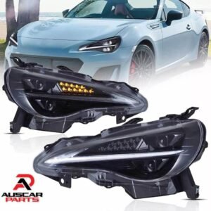 VLAND Headlights Blue DRL For Toyota 86 Subaru BRZ 2012 - 2021 Pair