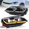 Pair VLAND Headlights For VW Golf 7.5  MK7.5   2018 - 2021