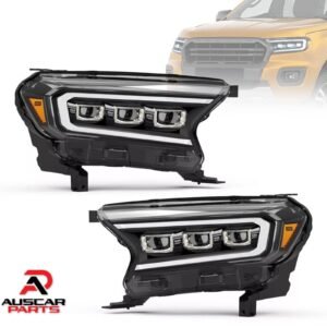 VLAND Headlights For Ford Ranger 2015 - 2021 Orange Reflector Pair